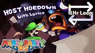 Host Hoedown WITH LYRICS ONE HOUR EXTENSION  Mario Party DS AntiPiracy [upl. by Aramanta]