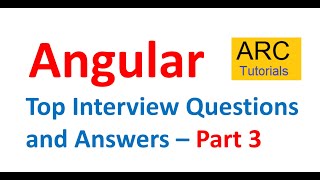 Angular Interview Question and Answers  Part 3 [upl. by Sanburn333]