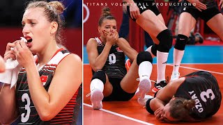 DANGEROUS Volleyball Game  Collisions in Womens Volleyball 2021 [upl. by Gnouc840]