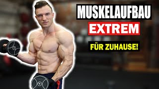 Oberkörper Workout für Zuhause mit Kurzhanteln  20 Minuten [upl. by Kunin]