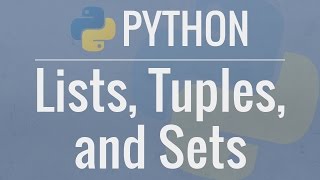 Python Tutorial for Beginners 4 Lists Tuples and Sets [upl. by Aniryt]