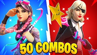 50 BEST TRYHARD Fortnite Skin Combos [upl. by Ahsemal]