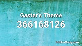 Gasters Theme Roblox ID  Roblox Music Code [upl. by Winsor]