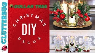 DIY Dollar Tree Christmas Decor Ideas  Easy Centerpiece [upl. by Rubina878]