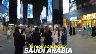 Riyadh Saudi Arabia Night Life  Riyadh Boulevard Walking Tour  4K [upl. by Ahsilaf791]