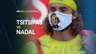 Rafael Nadal vs Stefanos Tsitsipas  Australian Open 2021 Quarterfinal  AO Classics [upl. by Eirena]