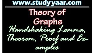 Handshaking Lemma Theorem Proof and Examples [upl. by Naples439]