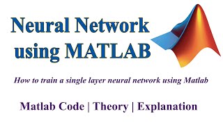 Neural Network using Matlab [upl. by Gipps]