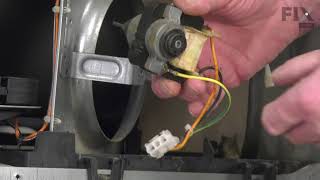 GE Refrigerator Repair  How to Replace the Condenser Fan Motor [upl. by Otrebmuh]