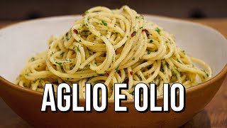 Spaghetti Aglio E Olio  Garlic And Oil Pasta Recipe [upl. by Leirum]