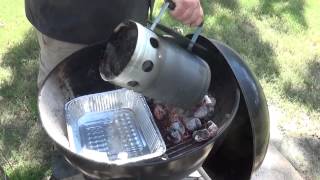 How To Set Up A Charcoal Grill For Smoking [upl. by Adnaloj]