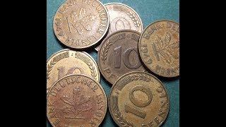 Germany 10 Pfennig Coins 1949 [upl. by Niffirg]