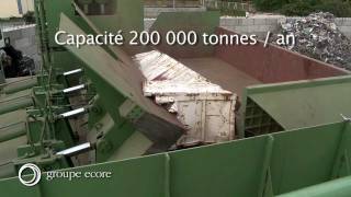 Cisaille 1700 tonnes  Recyclage Ferraille [upl. by Ecinnahs]