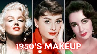 1950s OLD HOLLYWOOD GLAM Makeup Tutorial  3 Iconic Makeup Looks [upl. by Boyt]