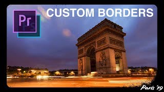 How to Create Custom Film Style Borders for your Videos  Adobe Premiere Pro  Photoshop CC Tutorial [upl. by Aitnas]