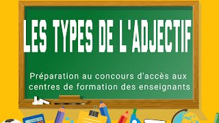 Les types de ladjectif [upl. by Alvinia805]