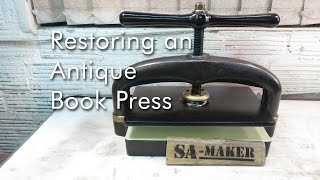 How to restore an Antique Book Press [upl. by Siegler213]