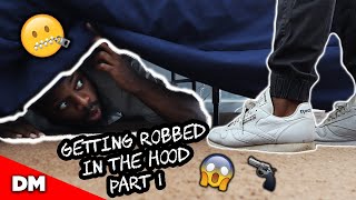 GETTING ROBBED IN THE HOOD PART 1 [upl. by Leotie]