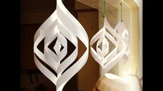 Quick and easy paper Christmas decorations [upl. by Pauline2]