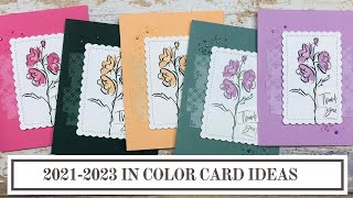 Stampin Up Color amp Contour Featuring the 20212023 In Colors [upl. by Eimat]