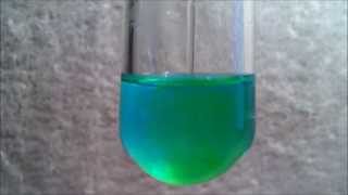 Copper amp Hydrochloric Acid Ligand Substitution [upl. by Huntingdon]