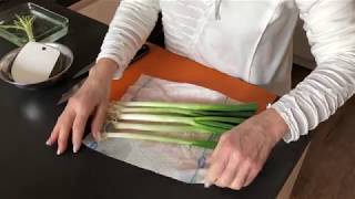 HOW TO Prep Green Onions [upl. by Suillenroc83]