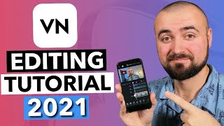 VN Editing Tutorial 2021 Update Android and iPhone [upl. by Ahsienaj]