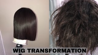 HOW TO Revive your Human hair wig  WIG TRANSFORMATION [upl. by Karilla80]