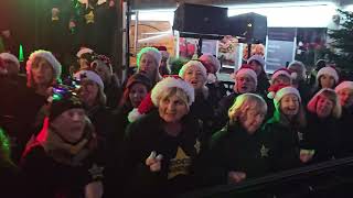 WHAT CHRISTMAS MEANS TO ME Rock Choir at Birkdale Lights Switch On 1st December 2024 [upl. by Klinges]