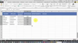 Calculo de Antiguedad de un empleado con Excel [upl. by Alyk]