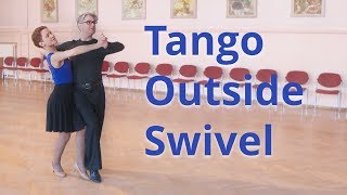 Tango Intermediate Dance Routine with Outside Swivel [upl. by Nylsej]