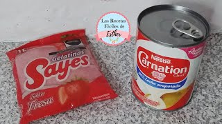 Gelatina espumosa con 2 ingredientes🍓 [upl. by Caressa]