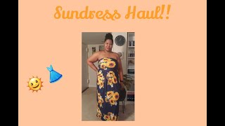 Sundress Haul  Plus Size amp Affordable [upl. by Eanyl]