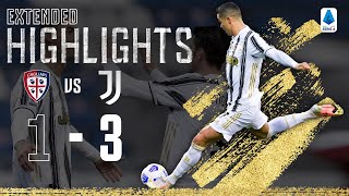 Cagliari 13 Juventus  Ronaldo Scores Perfect HatTrick  EXTENDED Highlights [upl. by Hoeg788]