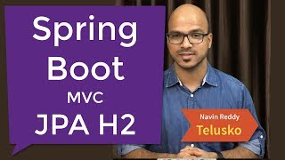 Spring Boot  JPA  MVC  H2 Example [upl. by Mahtal]