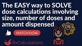 Dose Calculations  EASY way to CALCULATE size number of doses and amount dispensed [upl. by Farwell940]