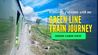 Green line Express Train Journey Exploring Pakistan [upl. by Anelaj]