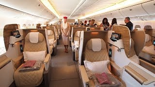 Boeing 777200LR Business Class Tour  Emirates Airline [upl. by Karon]