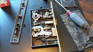 Reading Hardware Company RHC mortise mortice lock repair [upl. by Annayhs401]