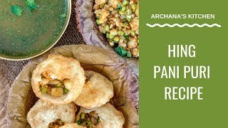 Hing Pani Puri Recipe  Indian Street Food Recipes By Archanas Kitchen [upl. by Fish]