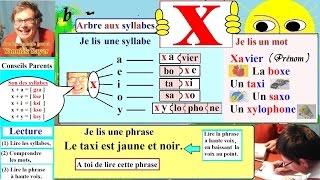 Apprentissage de la lecture Maternelle CP en Français  Alphabet  x X 26 [upl. by Duval30]