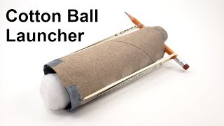 Cotton Ball Launcher  Fun STEM Activity [upl. by Ziegler]