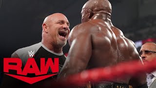 Goldberg emerges to confront Bobby Lashley Raw July 19 2021 [upl. by Iverson]