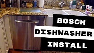 BOSCH DISHWASHER INSTALLATION AVOID THESE 3 MISTAKES [upl. by Eniger]