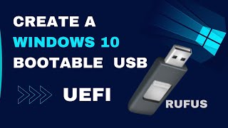 How to Create Windows 10 Bootable USB  Rufus  UEFI  Step By Step 2021 [upl. by Etnomed]