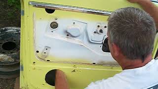 Assembling a 6772 Chevy truck door [upl. by Ransell]