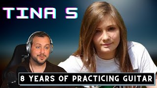 8 Years of Practicing Guitar  Tina S REACTION Video [upl. by Zorina342]