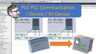 TIA Portal IODevices  PLCPLC Communication [upl. by Neellok]