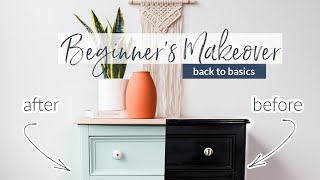 Furniture Painting for Beginners  Chalk Paint Basics [upl. by Mackie]