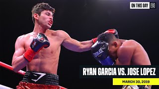 FULL FIGHT  Ryan Garcia vs Jose Lopez [upl. by Balliett417]